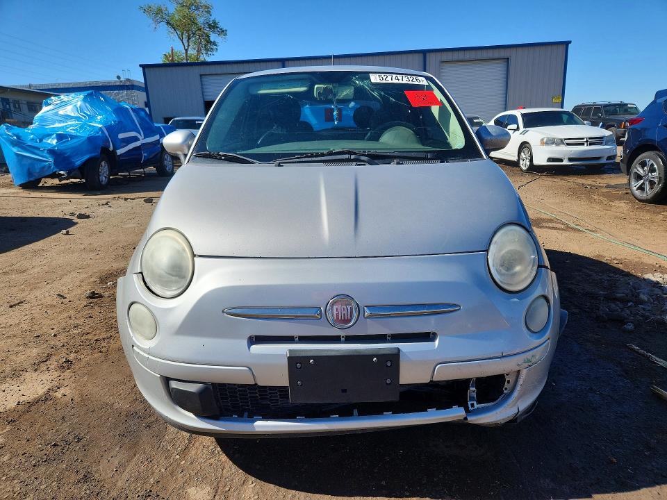 2013 Fiat 500 VIN 3C3CFFAR5DT545815 COPART salvage auction — FRONT END, Nm - Cert Of Title-Salvage, sold $175 on 2026-07-09 (photo 5)