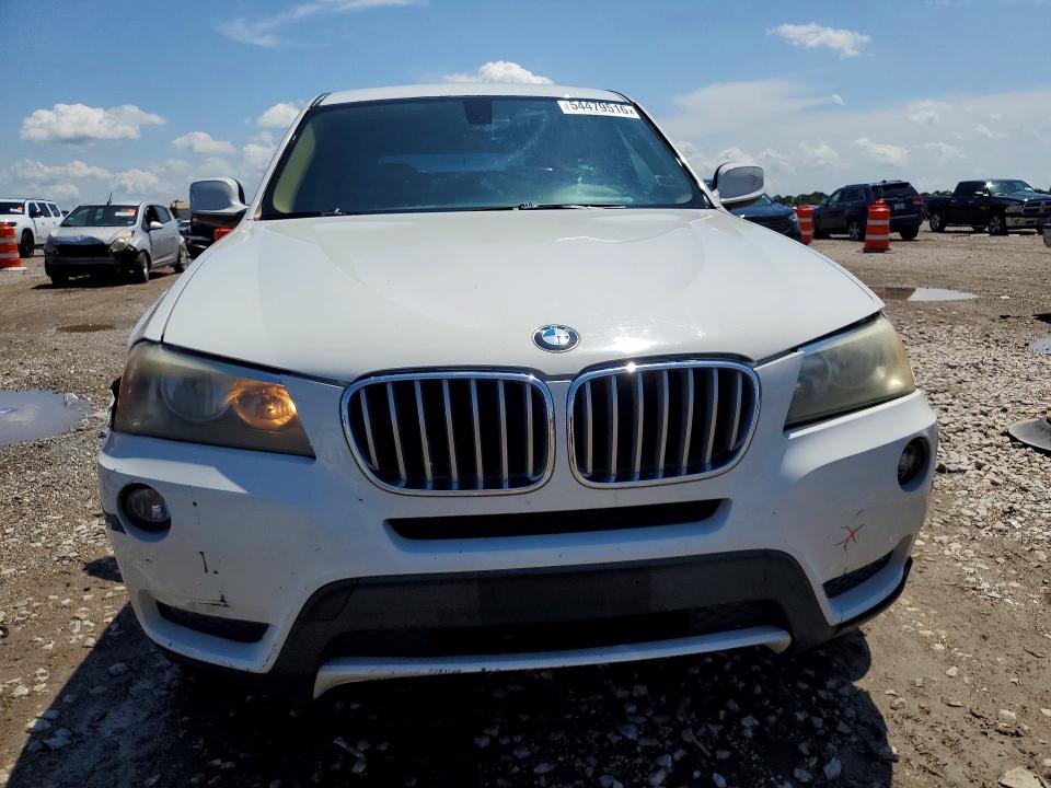 2014 BMW X3 VIN 5UXWX9C56E0D21387 COPART salvage auction — FRONT END, Tx - Nonrepairable Title, sold $725 on 2026-07-02 (photo 5)