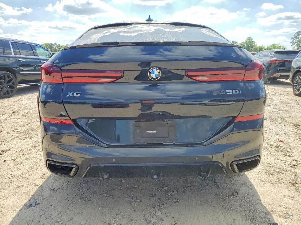 2022 BMW X6 VIN 5UXCY8C02N9M16259 COPART salvage auction — WATER/FLOOD, Tx - Salvage Title-Flood Damage, sold $23,100 on 2026-07-17 (photo 6)