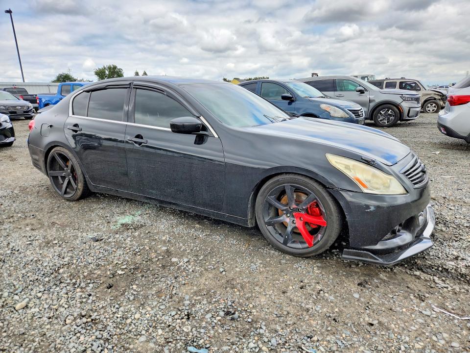 2012 Infiniti G VIN JN1DV6AP9CM810938 COPART salvage auction — SIDE, Ca - Salvage Certificate, sold $750 on 2026-07-07 (photo 4)