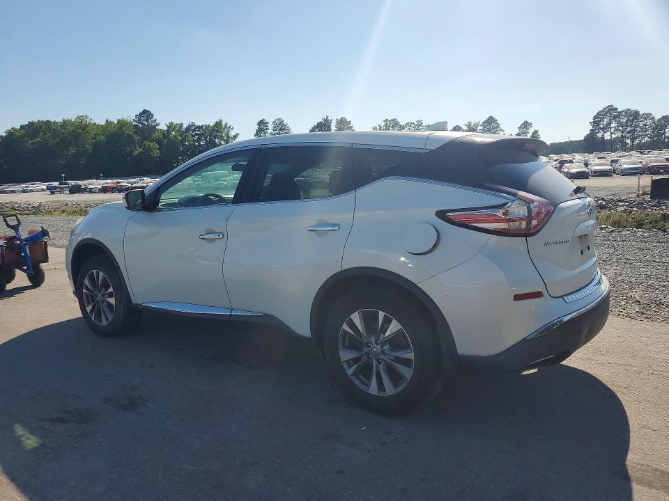 2017 Nissan Murano VIN 5N1AZ2MH0HN184601 COPART salvage auction — FRONT END, Nc - Dealer Only Clean Title (P), sold $1,850 on 2026-07-02 (photo 2)