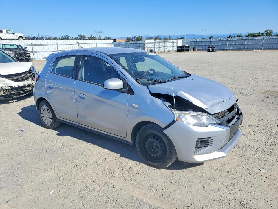 2021 Mitsubishi Mirage VIN ML32AUHJ3MH003012 COPART salvage auction — FRONT END, Ca - Salvage Certificate, sold $1,800 on 2026-07-10 (photo 4)