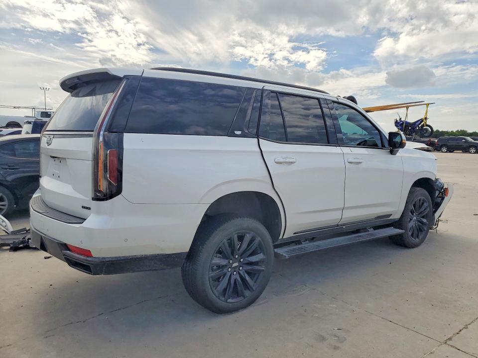 2023 Cadillac Escalade VIN 1GYS3FKL9PR155981 COPART salvage auction — FRONT END, TX - SALVAGE VEHICLE TITLE, sold $21,500 on 2026-09-10 (photo 3)