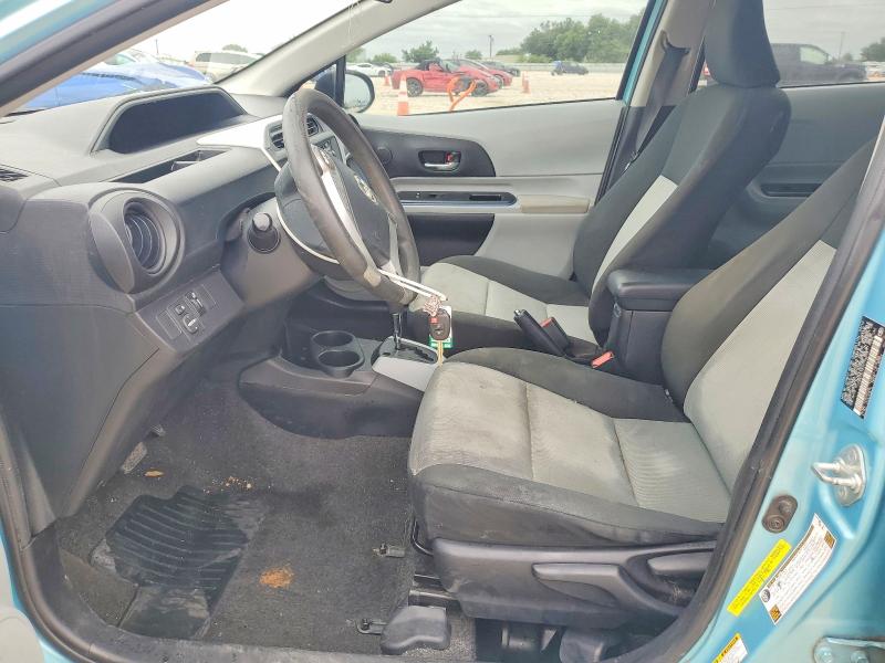 2012 Toyota Prius VIN JTDKDTB37C1018273 COPART salvage auction — FRONT END, Tx - Salvage Vehicle Title, sold $475 on 2026-07-09 (photo 7)