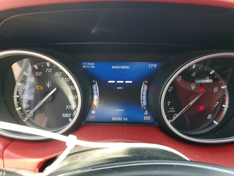 2019 Maserati VIN ZN661XUA1KX333822 COPART salvage auction — FRONT END, Fl - Cert Of Title Slvg Rebuildable, sold $5,500 on 2026-07-20 (photo 9)