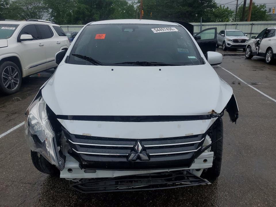 2022 Mitsubishi Mirage VIN ML32FUFJXNHF03533 COPART salvage auction — FRONT END, Oh - Certificate Of Title, sold $1,950 on 2026-07-06 (photo 5)