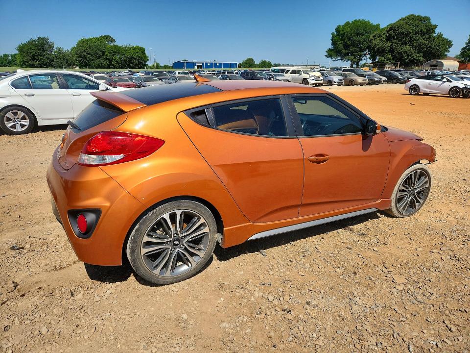 2016 Hyundai Veloster VIN KMHTC6AE6GU295962 COPART salvage auction — FRONT END, Al - Cert Of Title-Salvage Title, sold $525 on 2026-07-08 (photo 3)