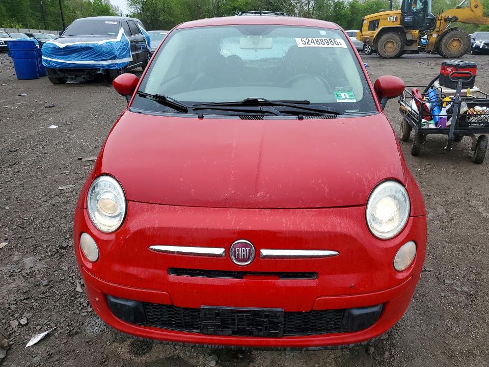 2012 Fiat 500 VIN 3C3CFFAR1CT280678 COPART salvage auction — REAR END, Pa - Certificate Of Salvage, sold $1,100 on 2026-07-06 (photo 5)