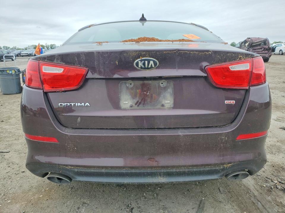 2015 Kia Optima VIN 5XXGM4A77FG468109 COPART salvage auction — MECHANICAL, Va - Certificate Of Title, sold $1,050 on 2026-07-09 (photo 6)