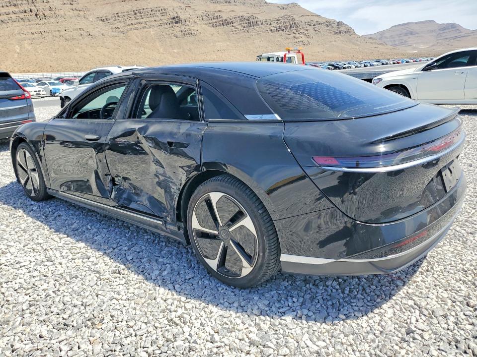 2023 Lucid Air VIN 50EA1PFA9PA021004 COPART salvage auction — SIDE, ID - SALVAGE CERTIFICATE OF TITLE, sold $12,000 on 2026-09-30 (photo 2)