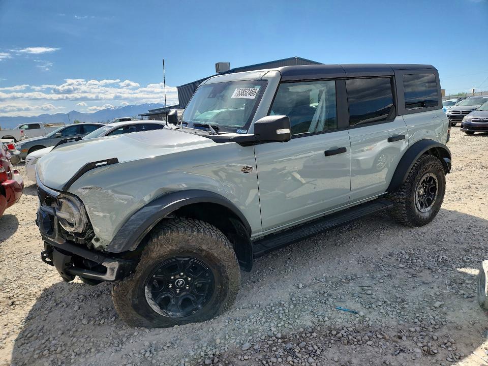 2024 Ford Bronco VIN 1FMEE2BP1RLA14073 COPART salvage auction — FRONT END, UT - SALVAGE CERTIFICATE, sold $22,900 on 2026-07-31 (photo 1)