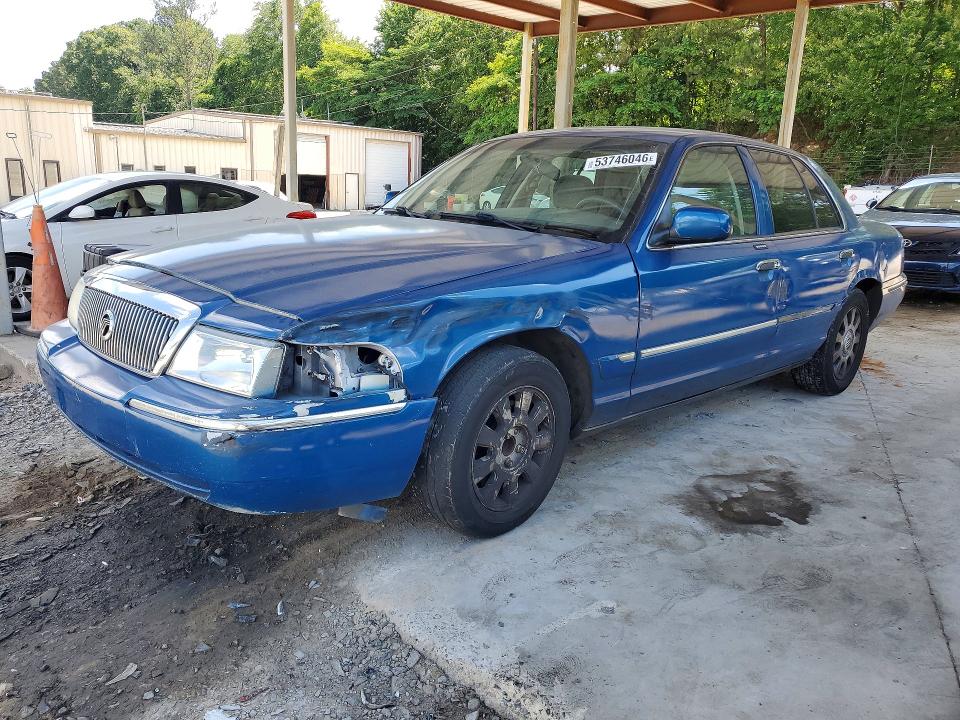 2005 Mercury Grand marquis VIN 2MEFM74W65X608277 COPART salvage auction — FRONT END, Al - Cert Of Title-Salvage Title, sold $250 on 2026-07-28 (photo 1)