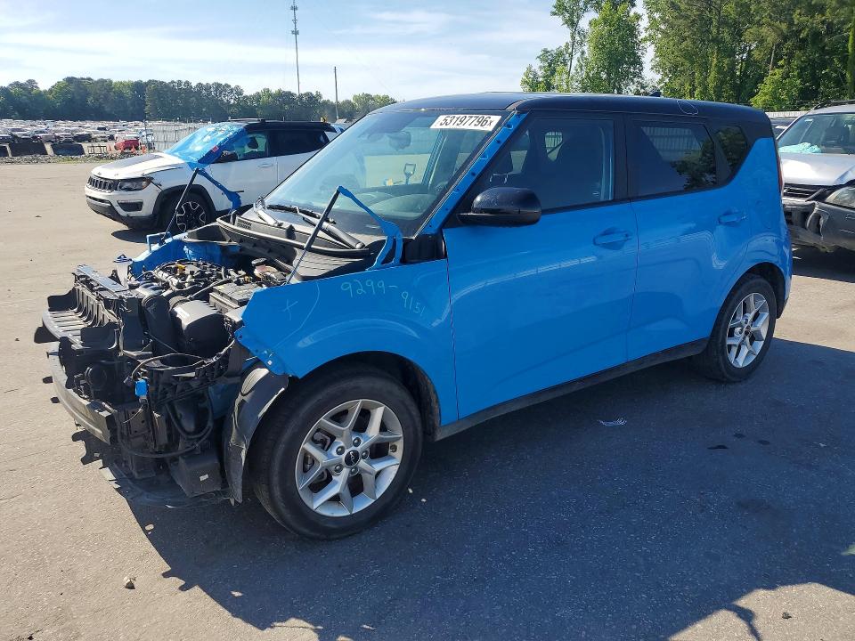2025 Kia Soul VIN KNDJ23AU7S7263680 COPART salvage auction — FRONT END, Nc - Salvage Certificate Of Title, sold $2,700 on 2026-07-28 (photo 1)