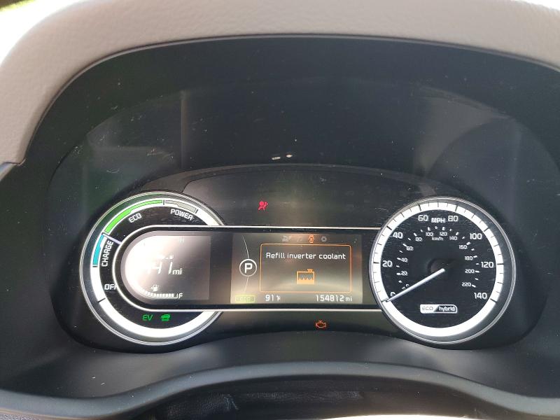 2017 Kia Niro VIN KNDCC3LC8H5041907 COPART salvage auction — FRONT END, Fl - Cert Of Title Slvg Rebuildable, sold $825 on 2026-07-06 (photo 9)