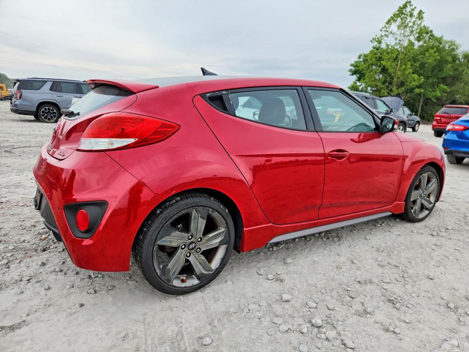 2015 Hyundai Veloster VIN KMHTC6AE2FU239774 COPART salvage auction — HAIL, Il - Salvage Certificate, sold $975 on 2026-07-06 (photo 3)