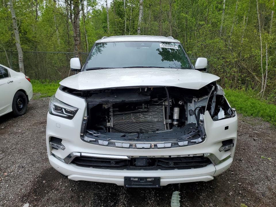 2024 Infiniti Qx80 VIN JN8AZ2AE5R9329628 COPART salvage auction — FRONT END, ON - PERMIT SALVAGE, sold $9,600 on 2026-07-21 (photo 5)