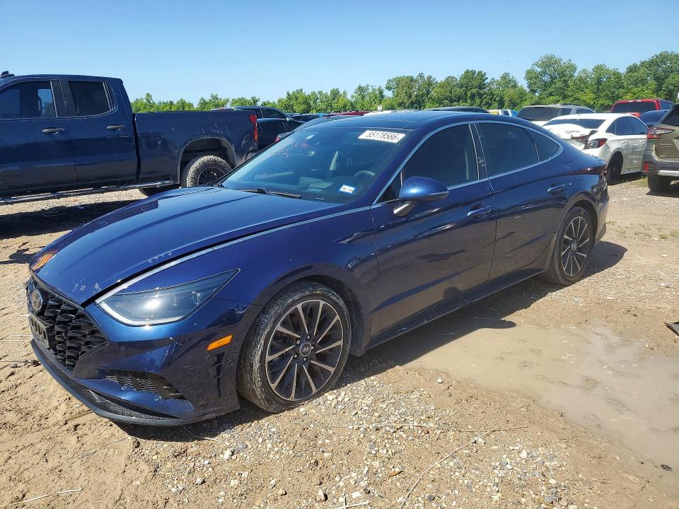2022 Hyundai Sonata VIN 5NPEH4J22NH138753 COPART salvage auction — FRONT END, Tx - Salvage Vehicle Title, sold $6,500 on 2026-07-17 (photo 1)
