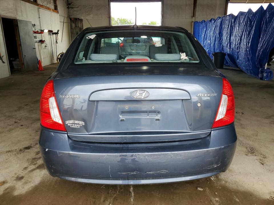 2010 Hyundai Accent VIN KMHCN4AC0AU468508 COPART salvage auction — MECHANICAL, Oh - Certificate Of Title, sold $275 on 2026-07-27 (photo 6)