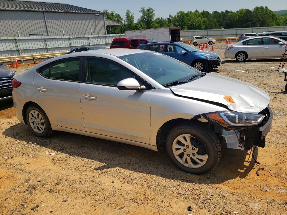 2017 Hyundai Elantra VIN KMHD74LF6HU071210 COPART salvage auction — FRONT END, Va - Cert Of Title - Salvage, sold $1,550 on 2026-07-17 (photo 4)