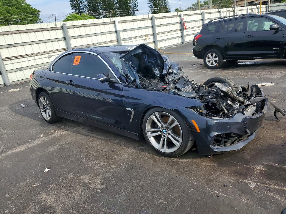 2016 BMW 4er VIN WBA3V7C54G5A28346 COPART salvage auction — FRONT END, Fl - Cert Of Title Slvg Rebuildable, sold $400 on 2026-08-17 (photo 4)