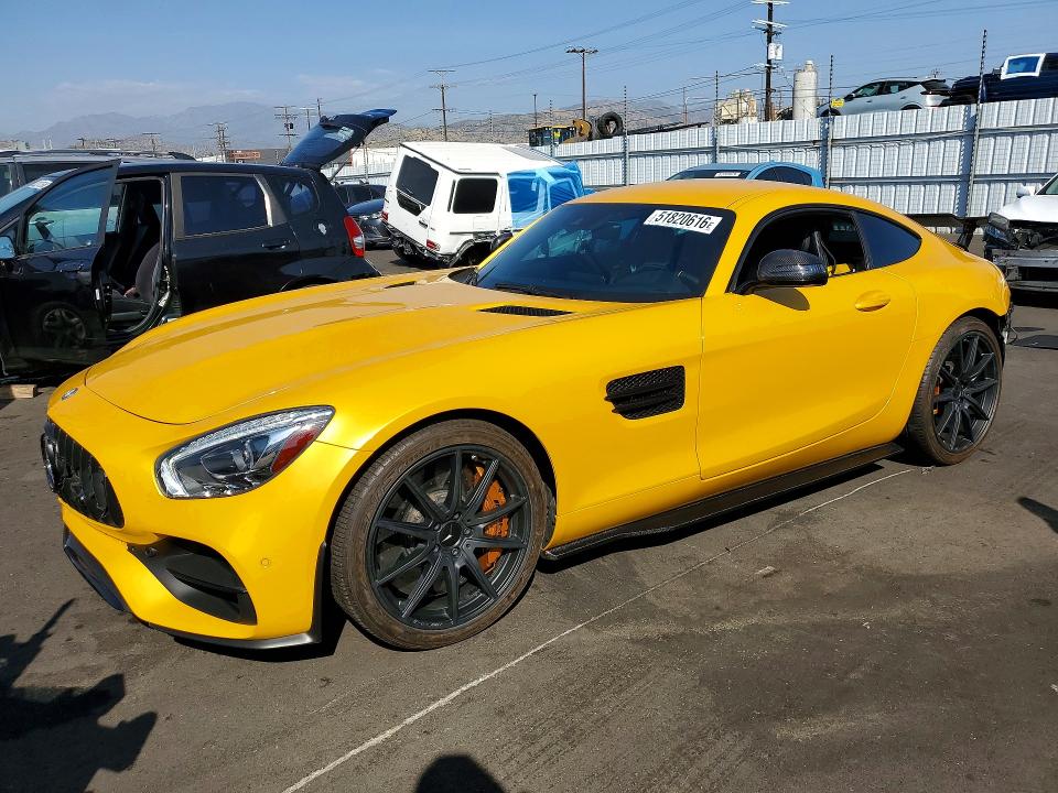 2016 Mercedes-benz AMG GT VIN WDDYJ7JAXGA008097 COPART salvage auction — REAR END, Salvage Title, sold $15,200 on 2026-08-17 (photo 1)
