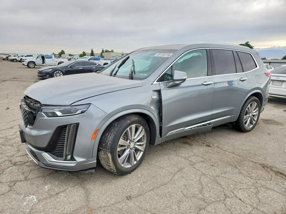 2023 Cadillac Xt6 VIN 1GYKPCRS2PZ171763 COPART salvage auction — FRONT END, Ca - Salvage Certificate, sold $5,600 on 2026-07-17 (photo 1)