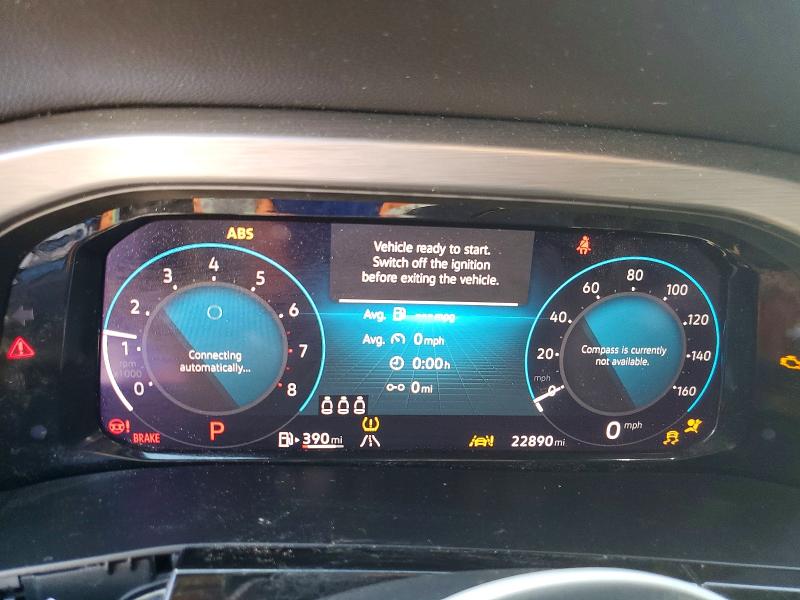 2025 Volkswagen Atlas cross sport VIN 1V2DE2CA8SC217038 COPART salvage auction — FRONT END, Ok - Cert Of Title-Salvage, sold $8,100 on 2026-07-02 (photo 9)