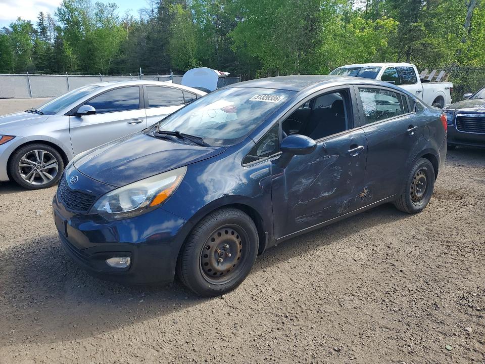 2012 Kia Rio VIN KNADM4A33C6068698 COPART salvage auction — SIDE, On - Permit No Brand - Unfit, sold $200 on 2026-07-30 (photo 1)