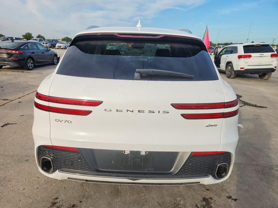 2023 Genesis Gv70 VIN KMUMADTB8PU132782 COPART salvage auction — FRONT END, LA - CERT OF TITLE-SALVAGE (P), sold $11,100 on 2026-09-09 (photo 6)