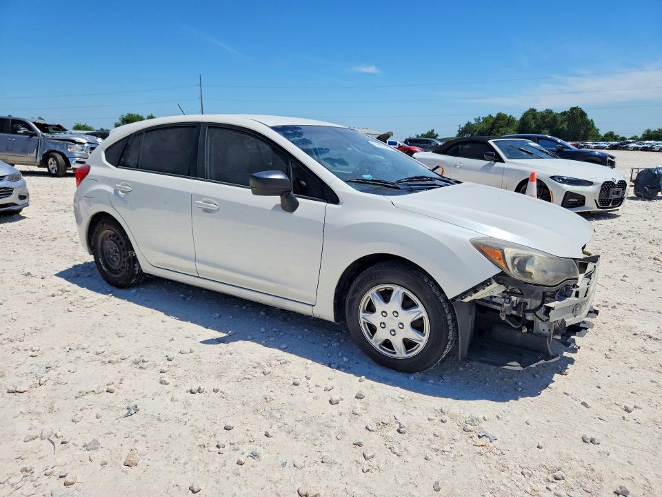 2016 Subaru Impreza VIN JF1GPAA63GH309059 COPART salvage auction — FRONT END, TX - SALVAGE VEHICLE TITLE, sold $1,450 on 2026-07-16 (photo 4)