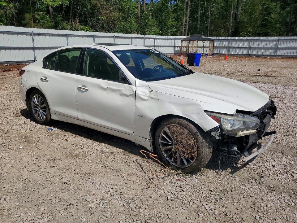 2018 Infiniti Q50 VIN JN1EV7AR2JM433149 COPART salvage auction — FRONT END, Nc - Salvage Certificate Of Title, sold $2,750 on 2026-07-24 (photo 4)
