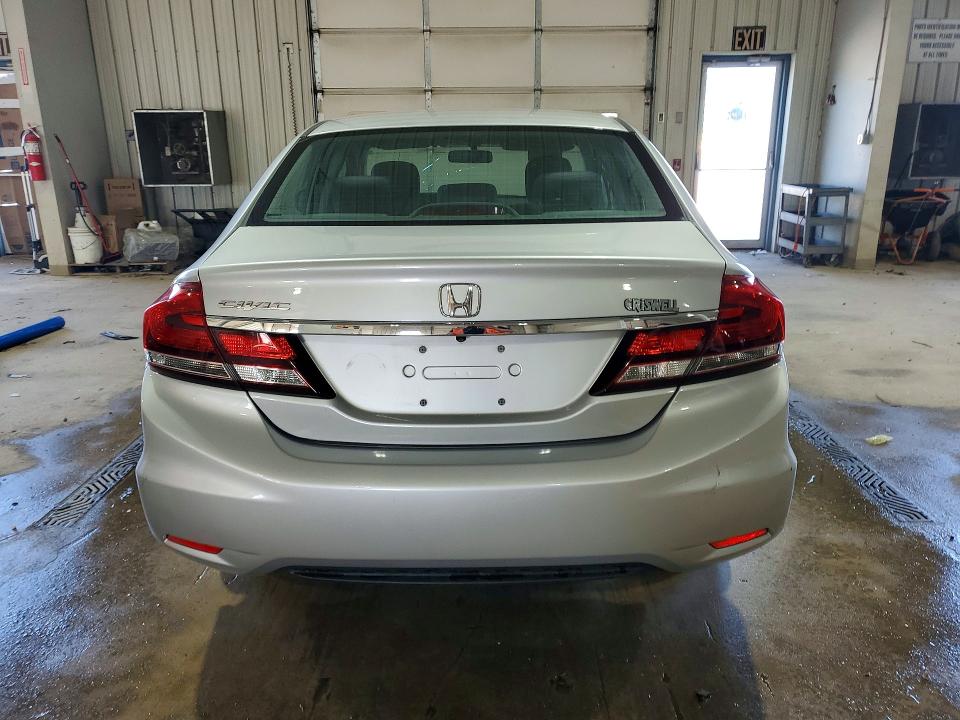 2013 Honda VIN 2HGFB2F50DH581070 COPART salvage auction — FRONT END, Md - Cert Of Salvage > 75% Damage, sold $2,300 on 2026-07-02 (photo 6)
