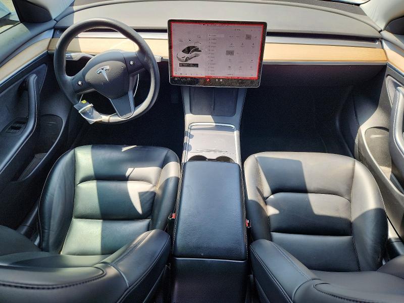 2021 Tesla Model 3 VIN 5YJ3E1EB6MF045143 COPART salvage auction — REAR END, Ca - Salvage Certificate, sold $8,000 on 2026-07-02 (photo 8)