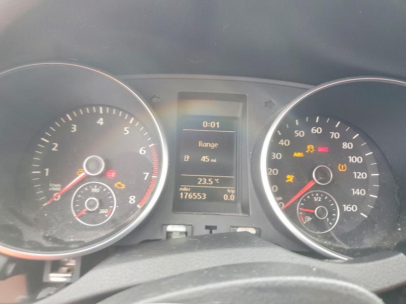 2012 Volkswagen Golf VIN WVWAB7AJ6CW247989 COPART salvage auction — MECHANICAL, Tx - Certificate Of Title, sold $900 on 2026-07-31 (photo 9)