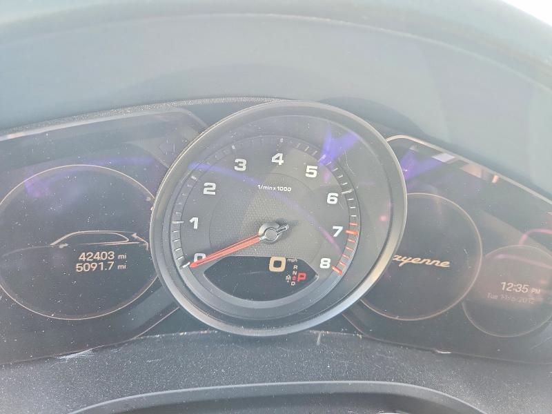 2022 Porsche Cayenne VIN WP1AA2AYXNDA01494 COPART salvage auction — Front End, CA - SALVAGE CERTIFICATE, sold $9,500 on 2026-06-22 (photo 9)