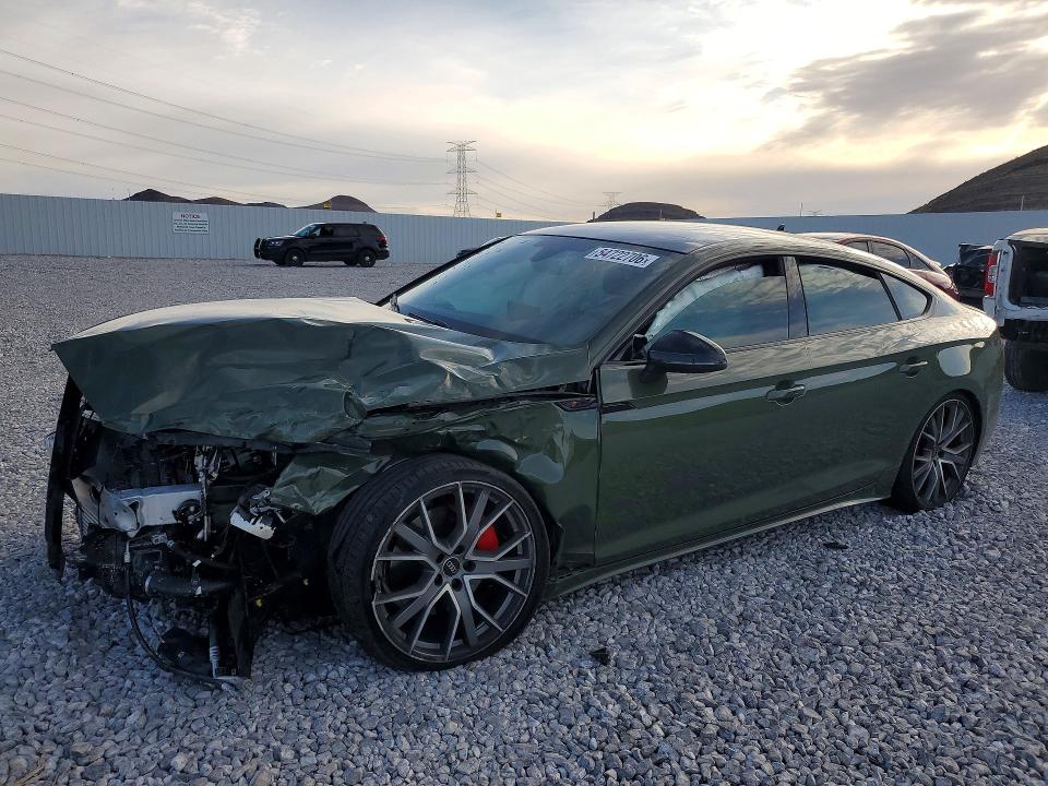 2025 Audi A5 VIN WAUFACF51SA005472 COPART salvage auction — FRONT END, Nv - Salvage Title, sold $8,700 on 2026-07-20 (photo 1)