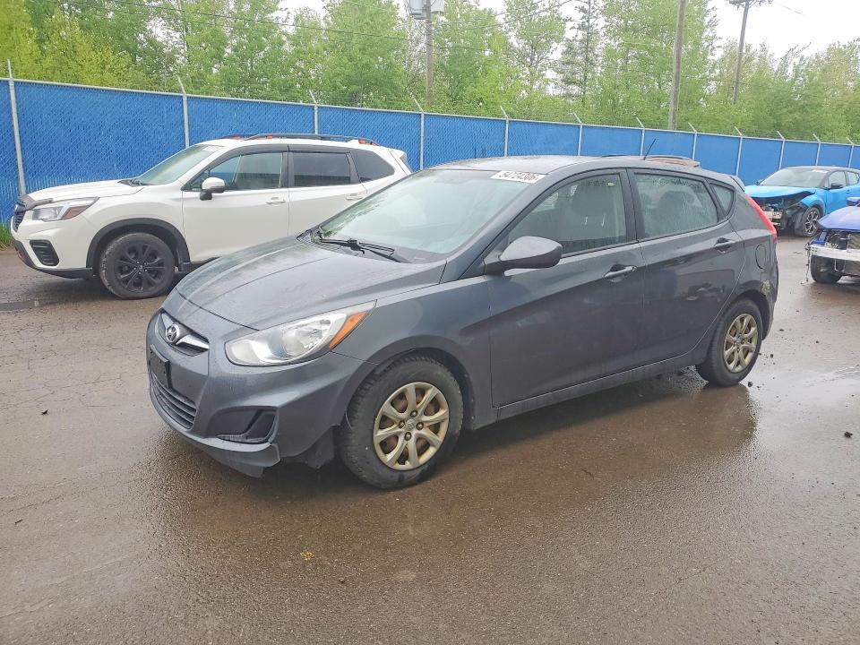 2012 Hyundai Accent VIN KMHCT5AE3CU048564 COPART salvage auction — FRONT END, Nb - Clean Title, sold $275 on 2026-07-30 (photo 1)