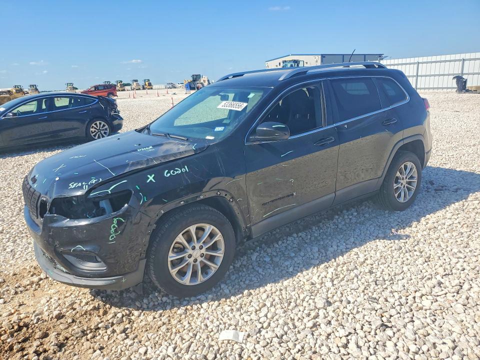 2019 Jeep Cherokee VIN 1C4PJLCB9KD221523 COPART salvage auction — FRONT END, Tx - Salvage Vehicle Title, sold $2,100 on 2026-07-09 (photo 1)