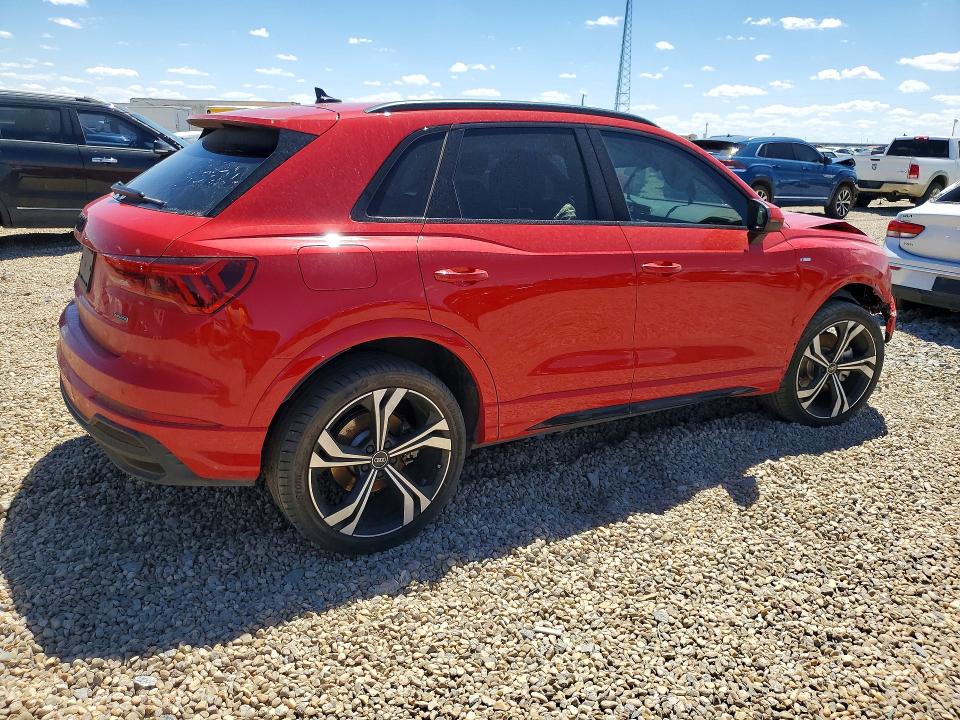 2024 Audi Q3 VIN WA1EEDF30R1062824 COPART salvage auction — FRONT END, Tx - Certificate Of Title (P), sold $11,400 on 2026-07-28 (photo 3)