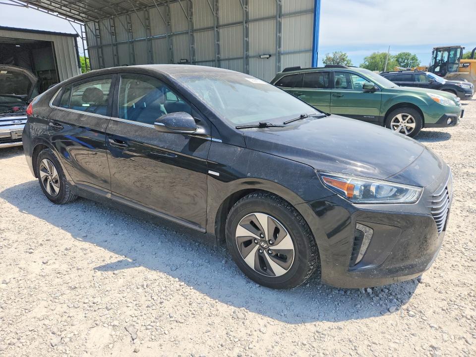 2017 Hyundai Ioniq VIN KMHC75LC7HU024873 COPART salvage auction — HAIL, Mo - Salvage Certificate Of Title, sold $2,650 on 2026-07-28 (photo 4)