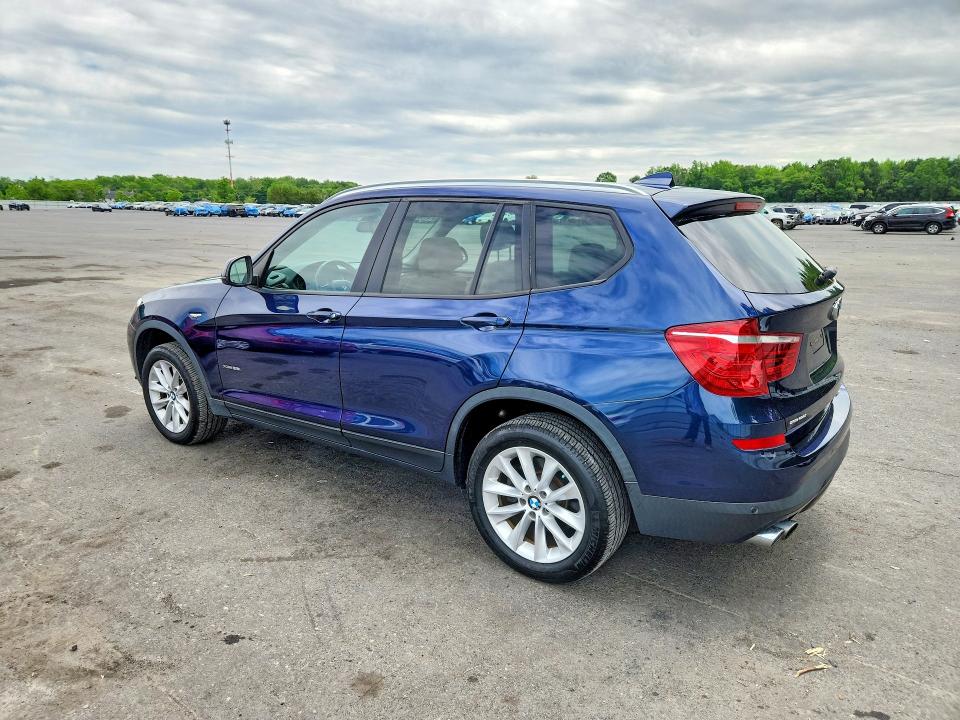 2017 BMW X3 VIN 5UXWX9C51H0D96504 COPART salvage auction — FRONT END, Nj - Cert Of Ttl W/Fld Slvg History, sold $7,000 on 2026-07-09 (photo 2)
