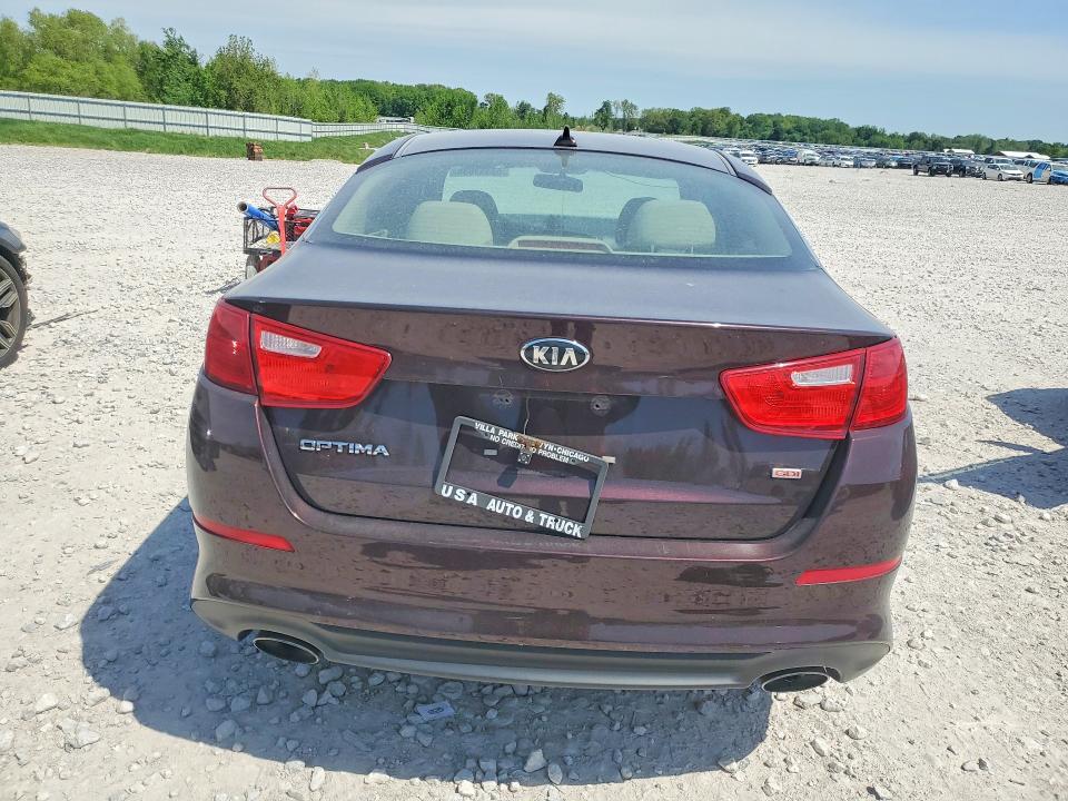 2014 Kia Optima VIN 5XXGM4A71EG281186 COPART salvage auction — FRONT END, Il - Salvage Certificate, sold $525 on 2026-07-16 (photo 6)