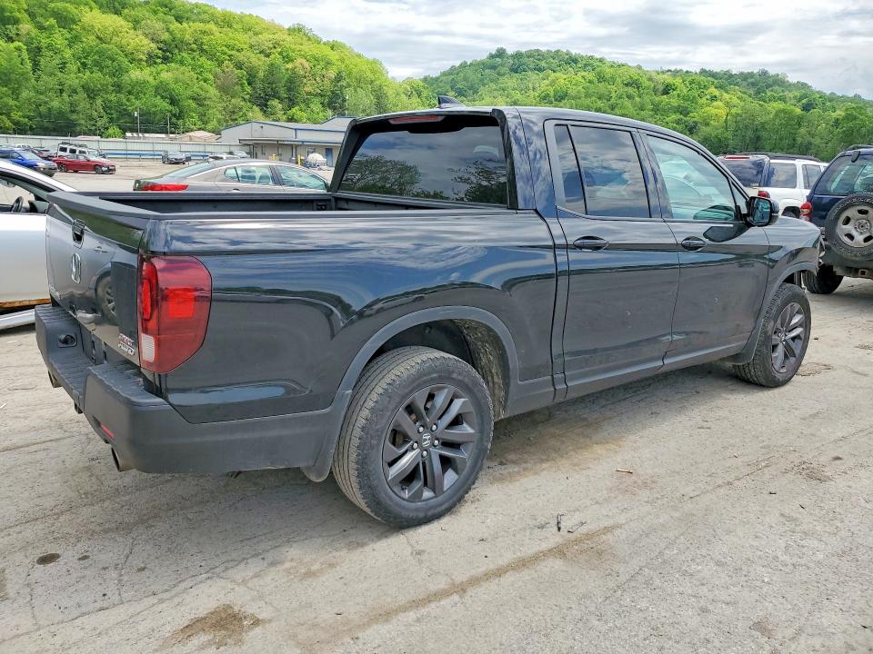 2021 Honda Ridgeline VIN 5FPYK3F15MB019821 COPART salvage auction — FRONT END, Pa - Certificate Of Salvage, sold $10,500 on 2026-07-02 (photo 3)