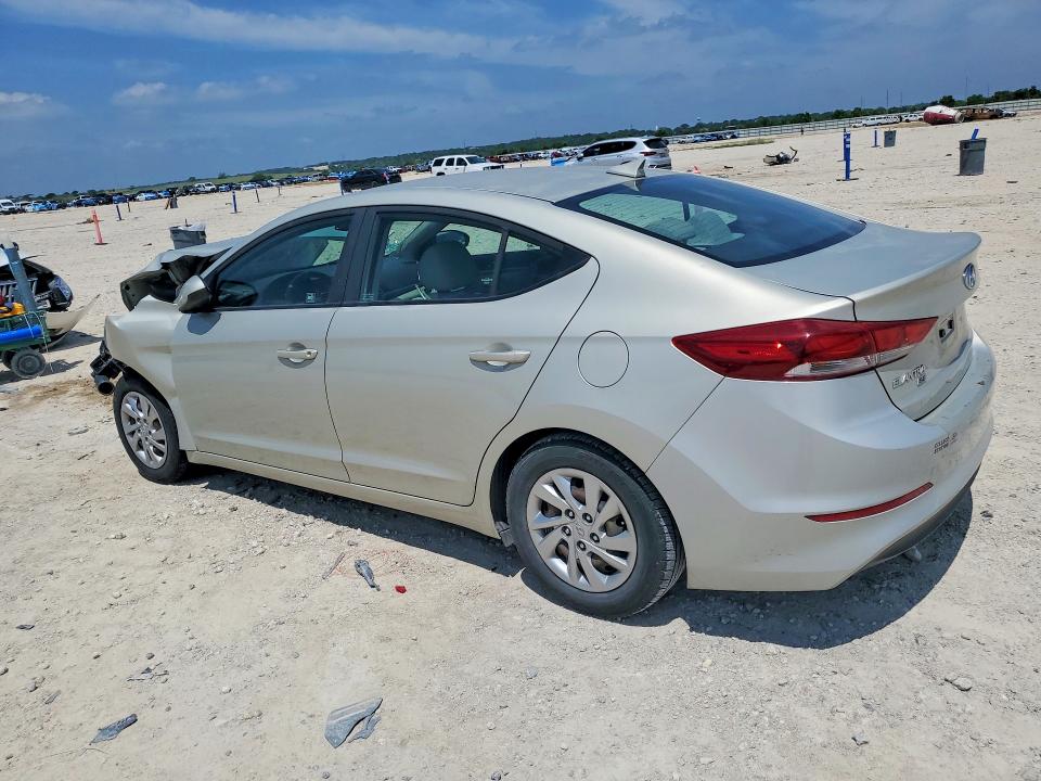 2017 Hyundai Elantra VIN KMHD74LF0HU398847 COPART salvage auction — FRONT END, Tx - Salvage Vehicle Title, sold $525 on 2026-07-16 (photo 2)