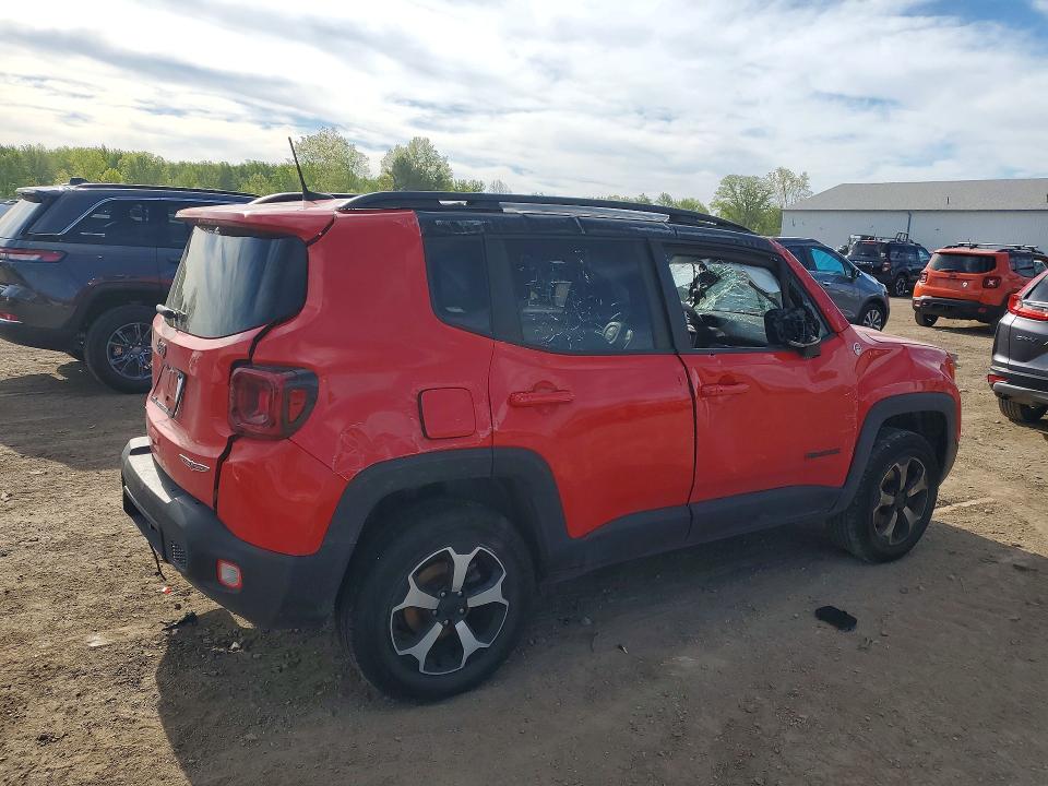2019 Jeep Renegade VIN ZACNJBC10KPK08750 COPART salvage auction — ROLLOVER, Oh - Cert Of Title-Salvage, sold $125 on 2026-08-20 (photo 3)