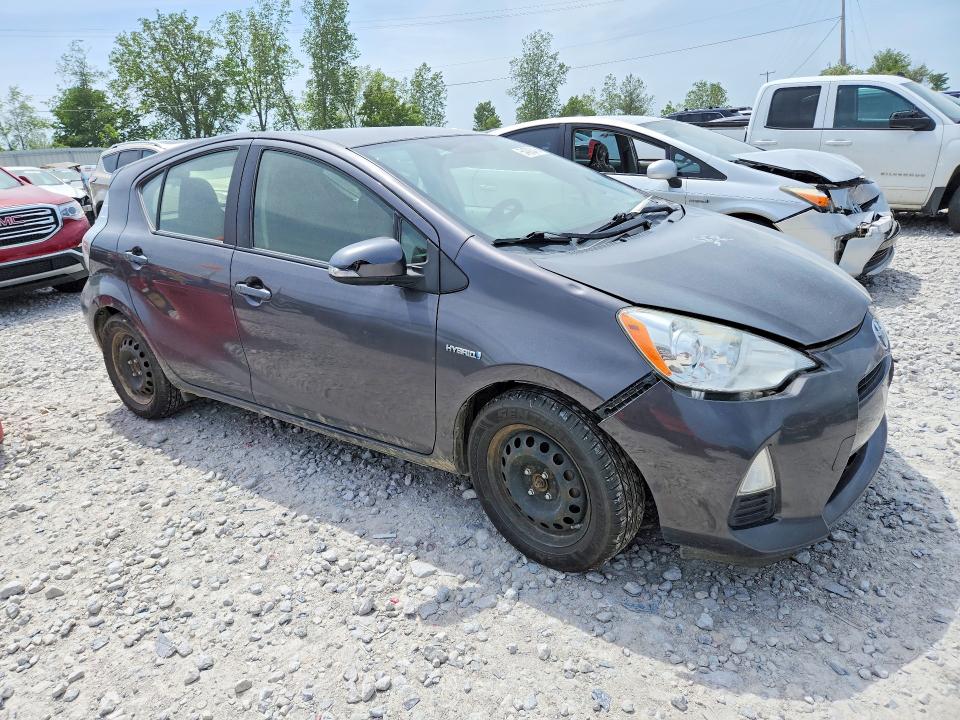 2014 Toyota Prius c VIN JTDKDTB38E1568214 COPART salvage auction — FRONT END, MI - CERTIFICATE OF TITLE, sold $525 on 2026-07-16 (photo 4)