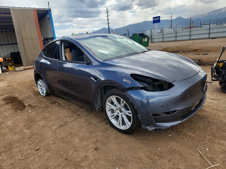 2021 Tesla VIN 5YJYGAEE9MF192549 COPART salvage auction — UNDERCARRIAGE, CO - SALVAGE TITLE, sold $275 on 2026-07-27 (photo 4)