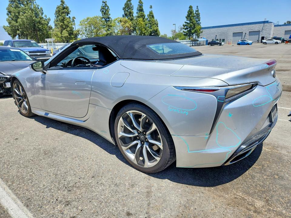2021 Lexus Lc 500 VIN JTHKPAAY4MA104214 COPART salvage auction — FRONT END, CA - SALVAGE CERTIFICATE, sold $36,750 on 2026-07-07 (photo 2)