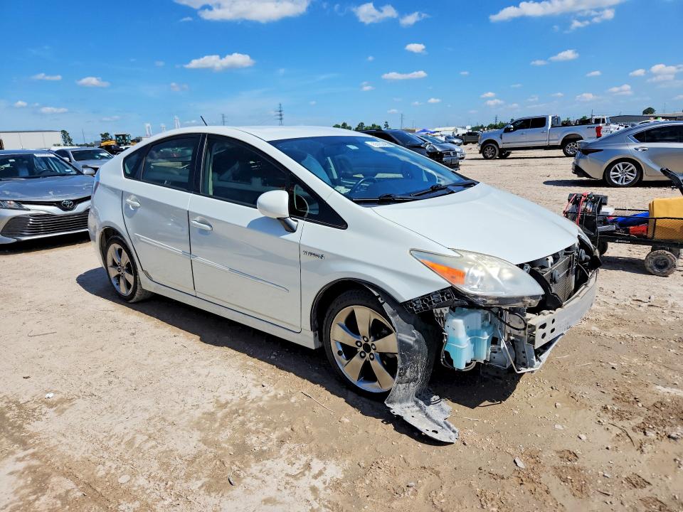 2013 Toyota Prius VIN JTDKN3DU3D1648036 COPART salvage auction — FRONT END, Tx - Salvage Vehicle Title, sold $3,400 on 2026-07-10 (photo 4)