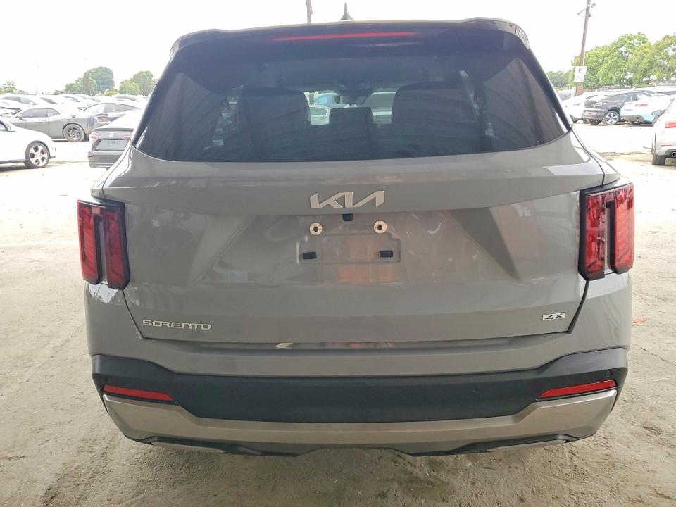 2025 Kia Sorento VIN 5XYRLDJC0SG390738 COPART salvage auction — FRONT END, Ca - Salvage Certificate, sold $14,500 on 2026-07-13 (photo 6)